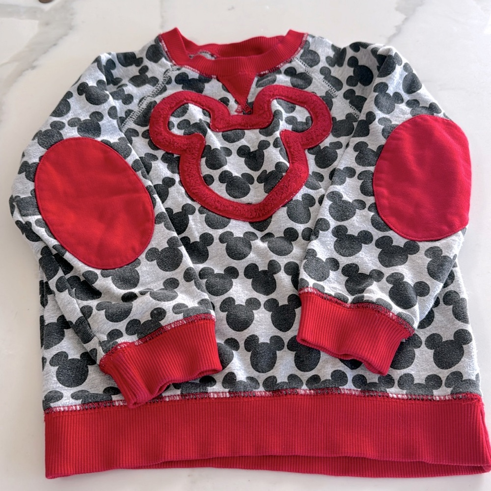 Hanna Andersson Disney Mickey Mouse Sweatshirt | Girls 4T-5T | Cozy Fleece